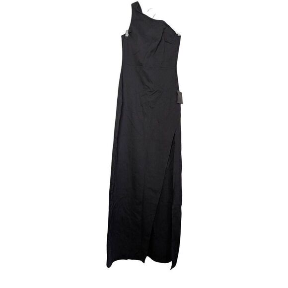 Lulu's good times only black one-shoulder maxi dress Medium - Picture 5 of 9